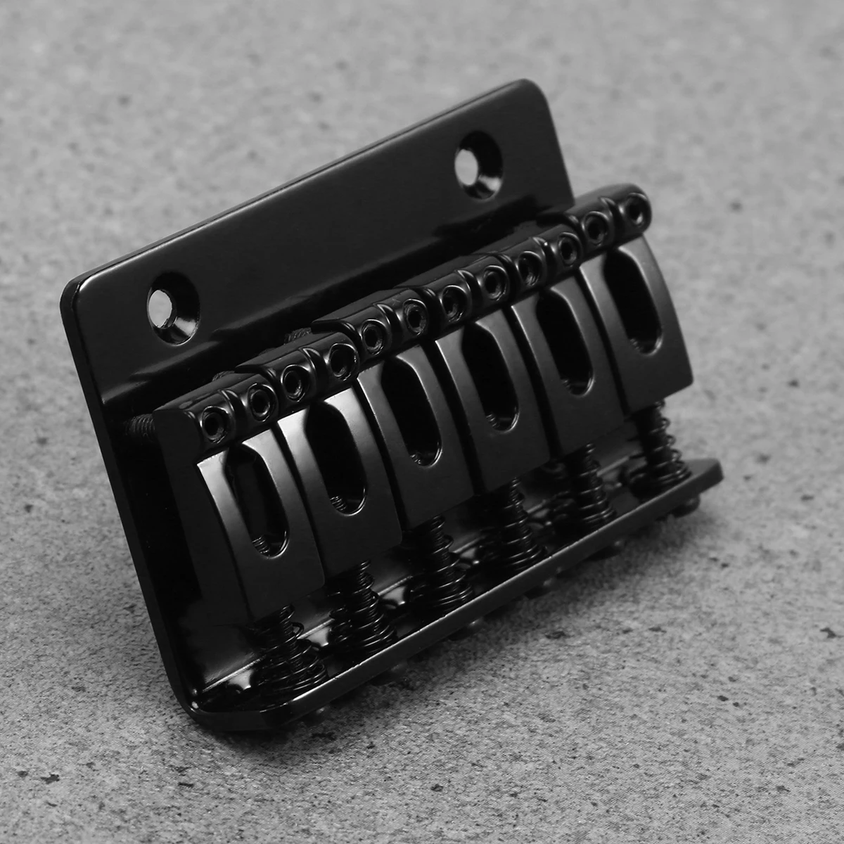 

65 Guitar String Bridge Accessories Saddle Hardtail Parts Black Plate