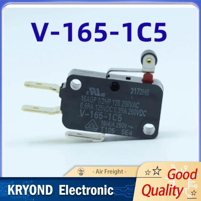 Micro Switch V-165-1C5 16A 250V Travel Limit Switch with Compact Design and High Current Rating