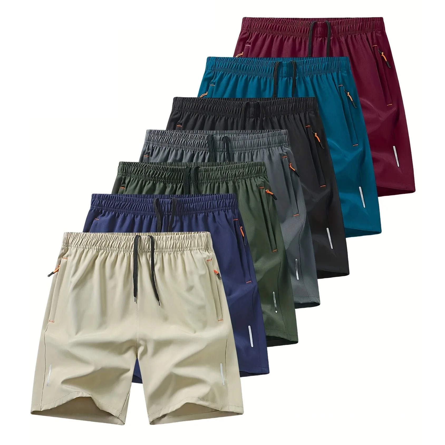 Men's Training Shorts Ice Silk Quick Dry Loose Fit Basketball Sports Shorts Summer Outdoor Activities Casual Wear