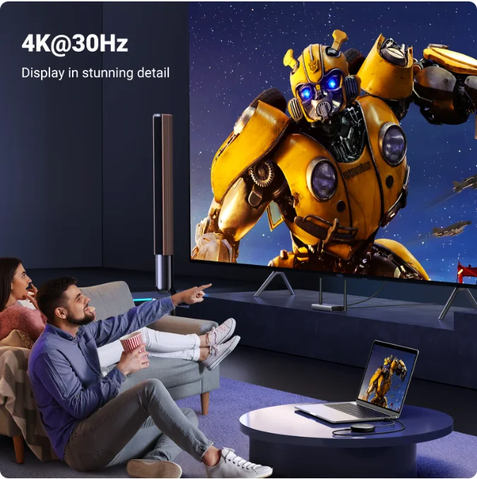 Bezprzewodowy przedłużacz HD-MI 4K, zestaw nadajnika i odbiornika wideo 5G, zasięg 50M, adapter wyświetlacza, dongle do TV, PC, PS5