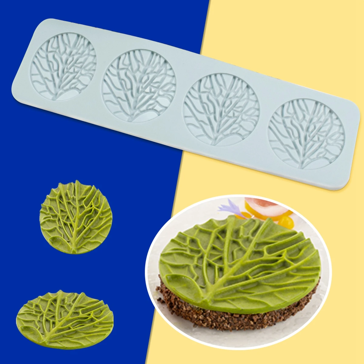 Leaf Fondant Lace Pad Silicone Mold DIY Chocolate Plate Cake Decoration Baking Mold Bakery Accessories