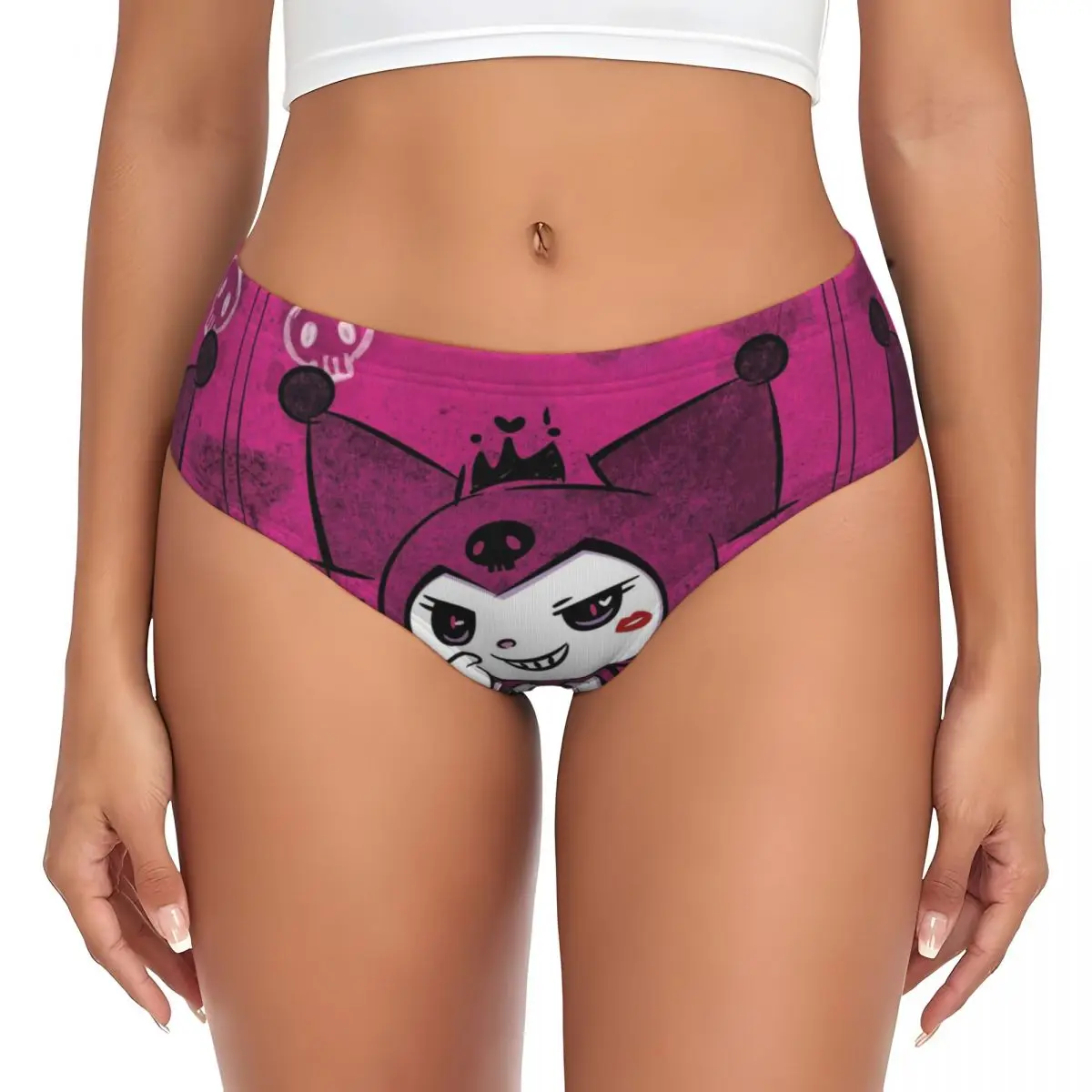 مخصص المرأة الجديدة أنيمي الكرتون Kawaii Kuromi سراويل قصيرة الإناث الراحة الملابس الداخلية السروال