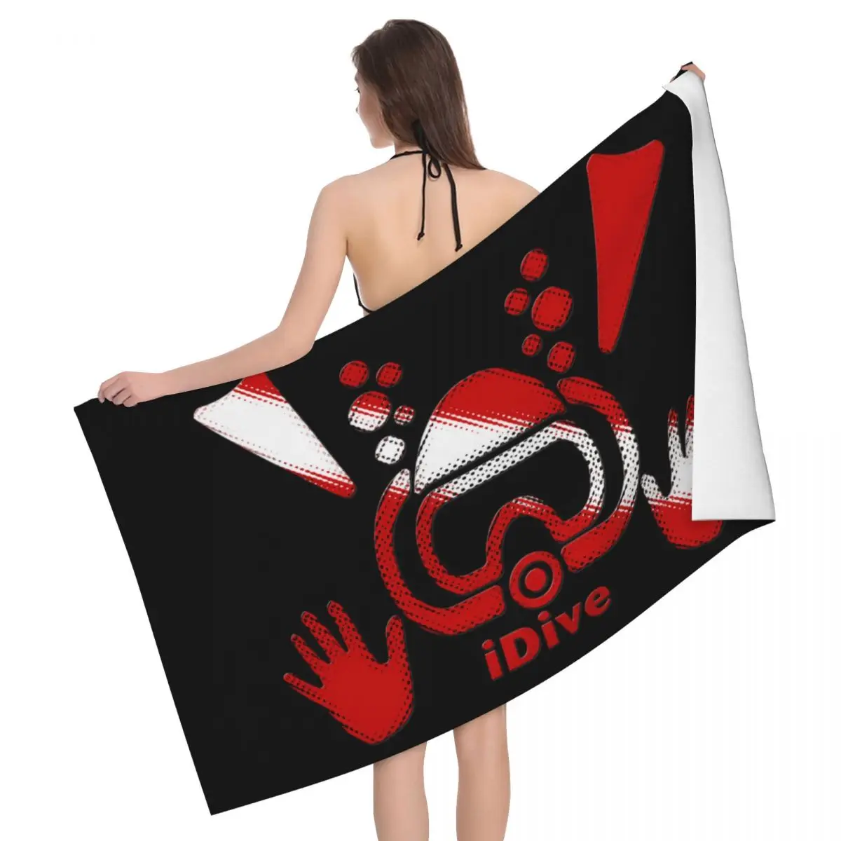 

Customized Quick Drying Microfiber Beach Bath Towel Absorbent Diving Diver Yoga Bathroom Towels