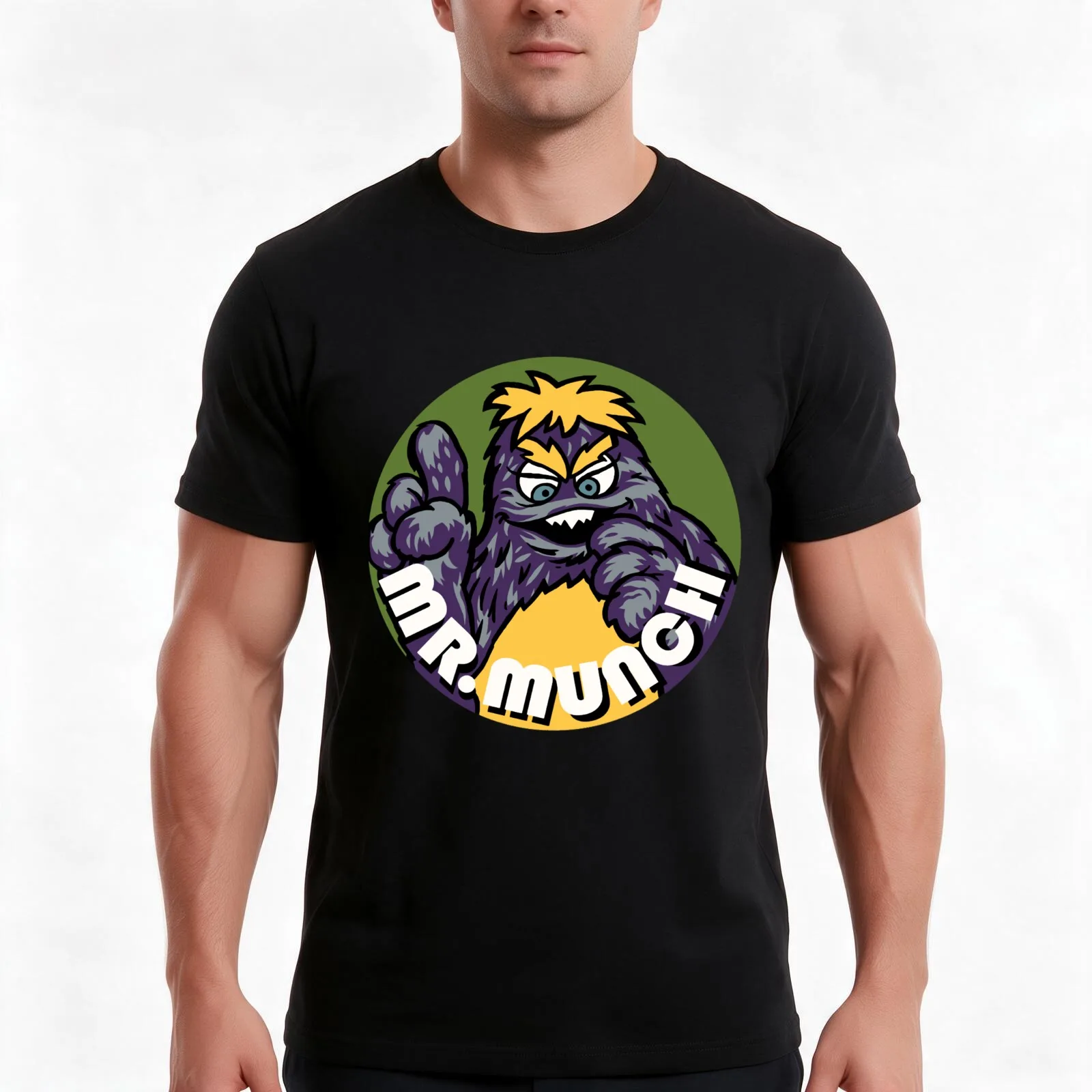 Copy90s Mr. Munch Animatronic Band Leader in Munch_s Make Believe Band at Chuck E. Cheese_s Pizza Rest C T-Shirt, 100% Cotton