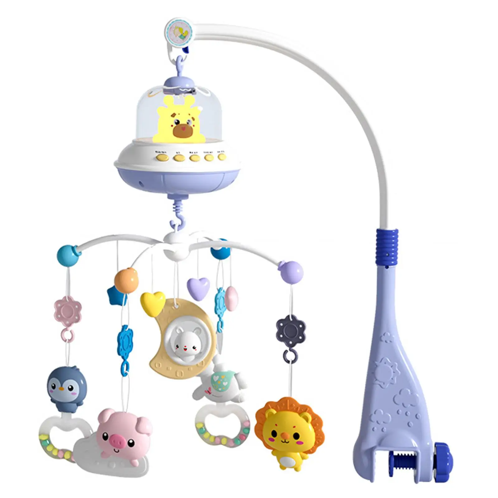 

Baby Mobile Rattles Toys Assembly Story Machine Plastic Rattles Carousel for Gift