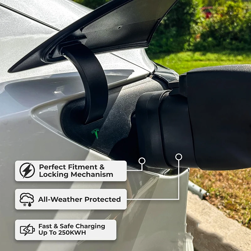 CCS1 to Tesla 250KW EV Charging Adapter Fast EV Charging Solution for Tesla Model S, 3, X, Y, Compatible with CCS1 Charging Stat