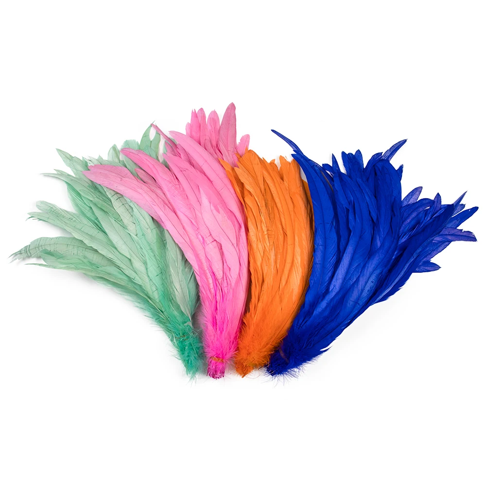 

Натуральное перо петуха с большим хвостом 25-40 см/10-16 дюймов, 50 шт.