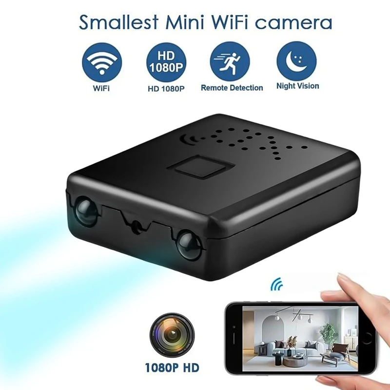 Kamera Mini deteksi gerakan Hd 1080p, kamera perekam penglihatan malam inframerah jarak jauh, kamera Mini keamanan rumah