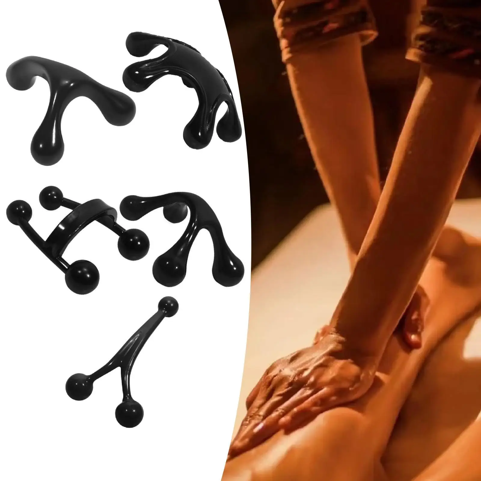 Массажер для тела триггерной точки, инструмент для расслабления мышц, инструмент для массажа глубоких тканей, ручной инструмент для трапеции, шеи, рук, ног