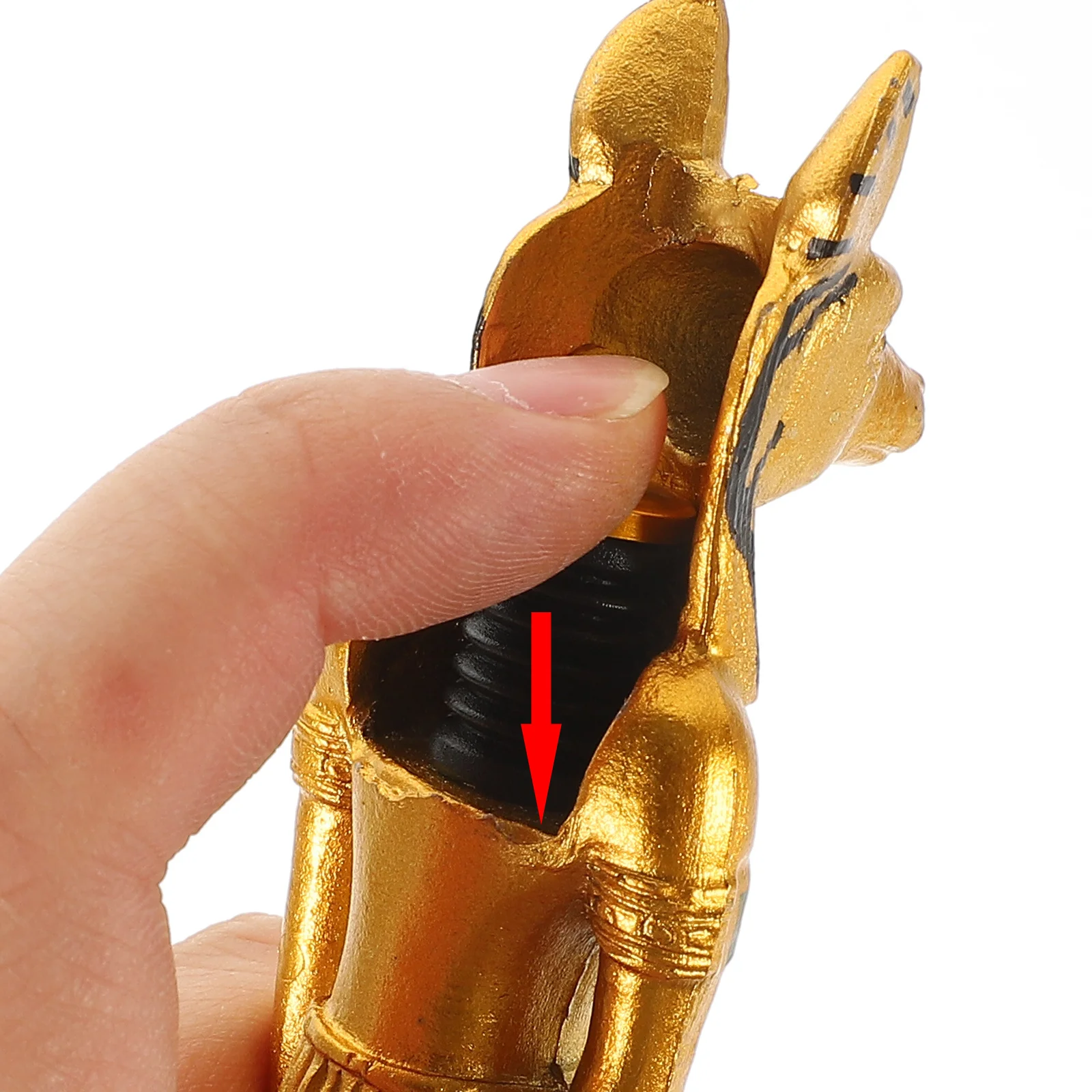 

5pcs Pharaoh Ball-Point Pen Egyptian Character Shaped Creative Plastic Pens For School Office Home Sign Beautiful Fan Design