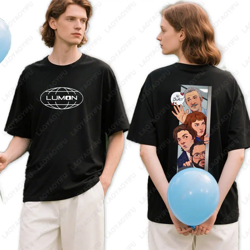 2025 قطع الموسم 2 س الرقبة التي شيرت لومون ماكروداتا صقل الجرافيك تي شيرت متعة النساء الرجال تيز Ropa Mujer Camisa Camisetas