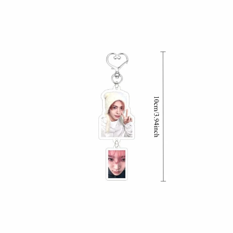 ENHYPENED Cartoon Fan Merch Acrylic Keychain Double-Side HD Print Lightweight Bag Custom Character Support Key Gift view 6