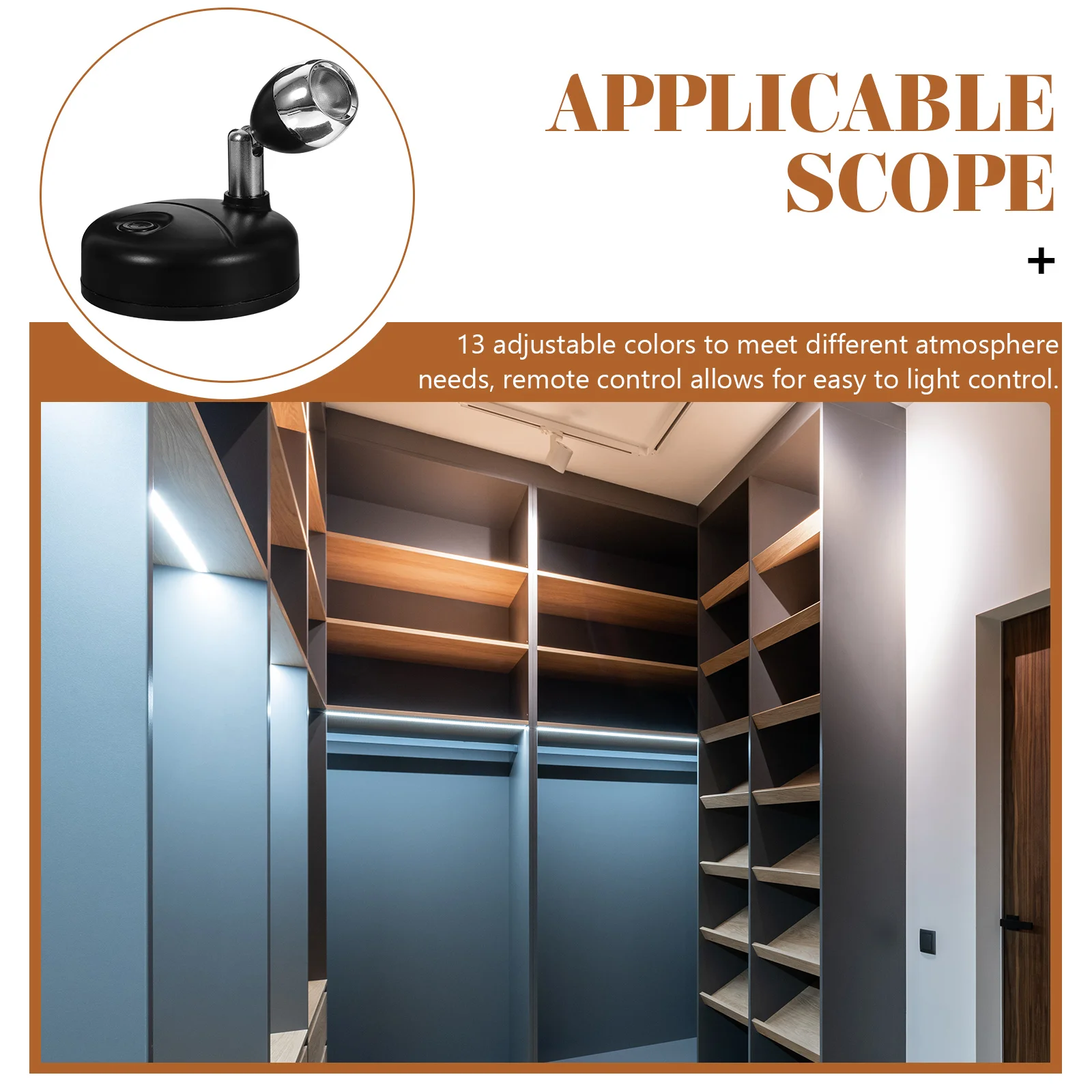 2 Pcs Ambient Light Night Combination Set Indoor Spotlight Small Lights for Display USB LED Lighting Accent