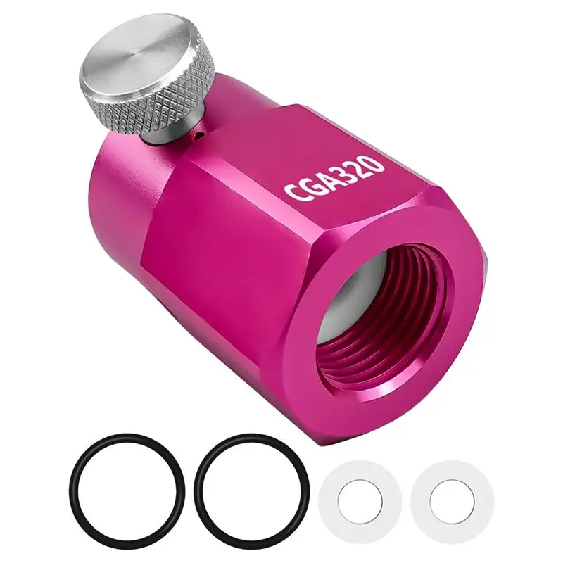 ABWZ-Replacement Adapter Quick Connect Pink, Tank Connector Kit For Standard Large CGA320