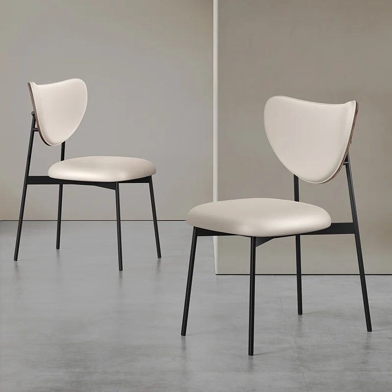 Modern Solid Wood Dining Chair Stackable for Home Restaurant Hotel School Villa Home Bar with Leather Hot Sale