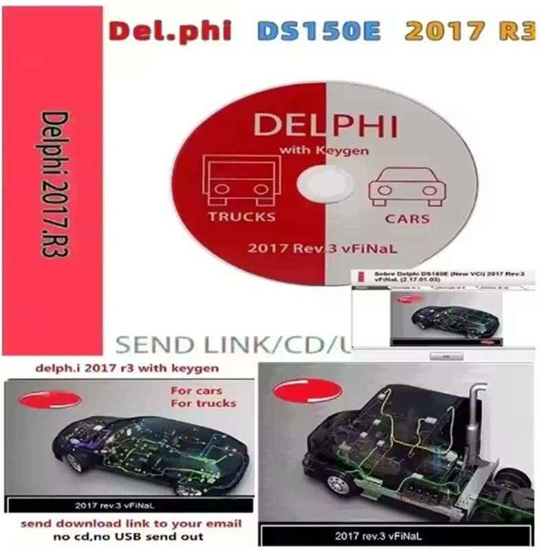 

Newest Delphis 2017.R3 with Keygen for Delphi DS150E Diagnostic Software with for Cars Trucks multilanguage sofware download