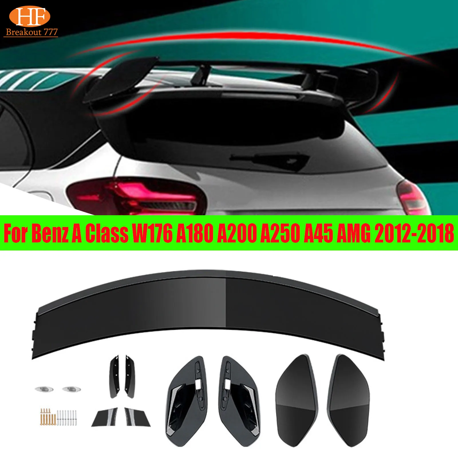 

Spoilers Wings Trunk Rear Wings Real ABS Car Accessories For Mercedes Benz A Class W176 A180 A200 A250 A45 AMG 2012-2018 ﻿