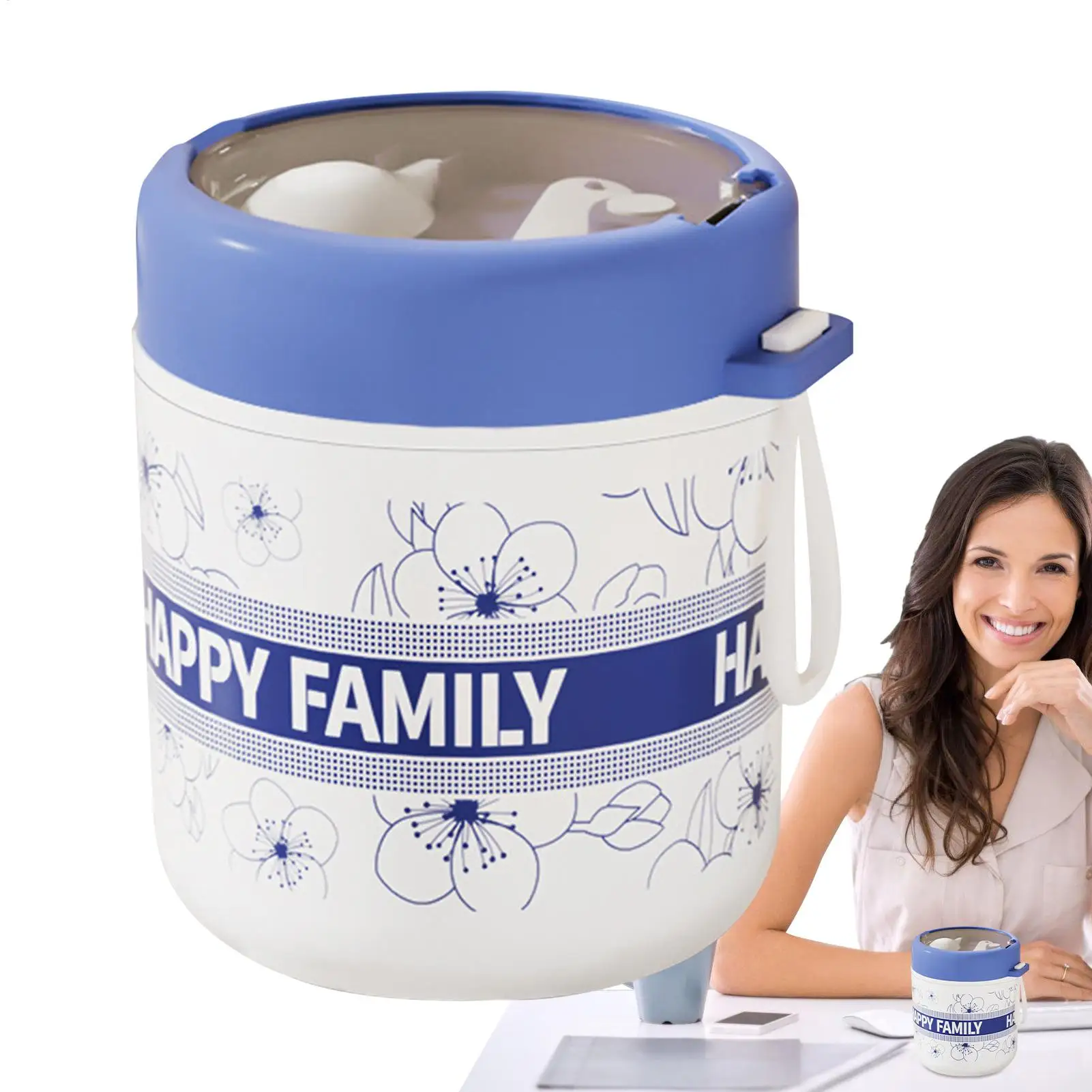 

Oatmeal Cups Insulated Soup Container Microwave Heating Cereal Bowl Jar Snack Lunch Box For Commuting Short-Distance Travel