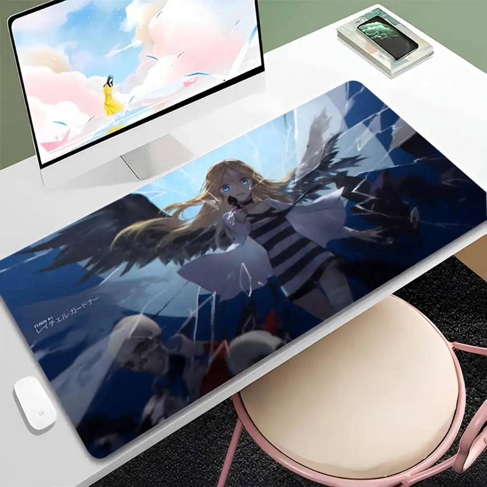 

Коврик для мыши Angels of Death, большой игровой коврик для мыши с защитой от скольжения, утолщенный коврик для компьютерной клавиатуры, настольный коврик