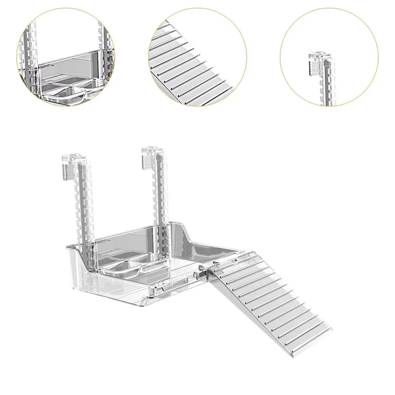 YWDZ-New Turtle Tank Platform Aquatic Reptile Basking Platform Turtles Turtle Tank Dock Transparent Tortoise Resting Terrace
