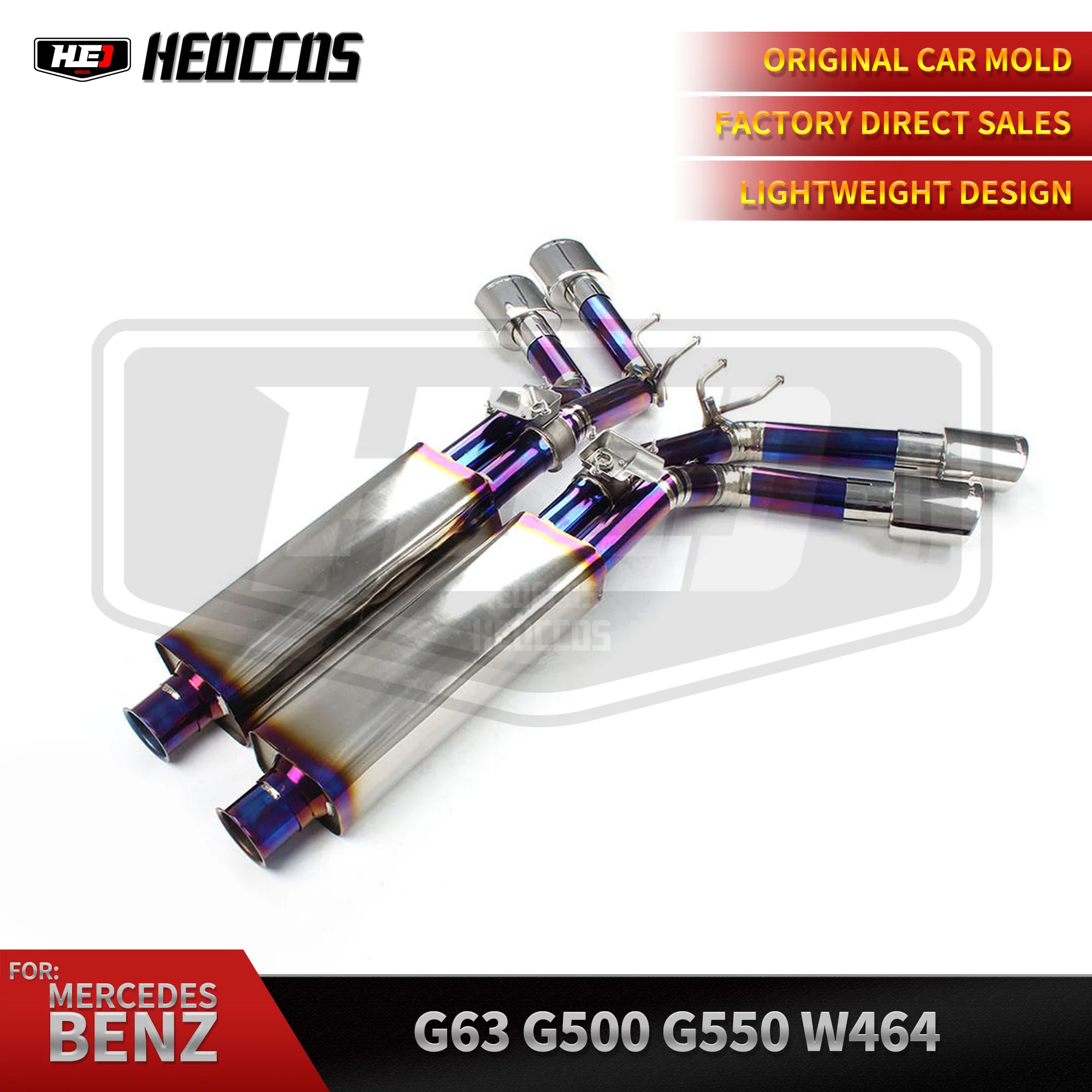 

HEO Factory Valvetronic Catback Exhaust For Mercedes-Benz G-Class W463A W464 G63 G500 2019+ titanium alloy TC4 OEM valve