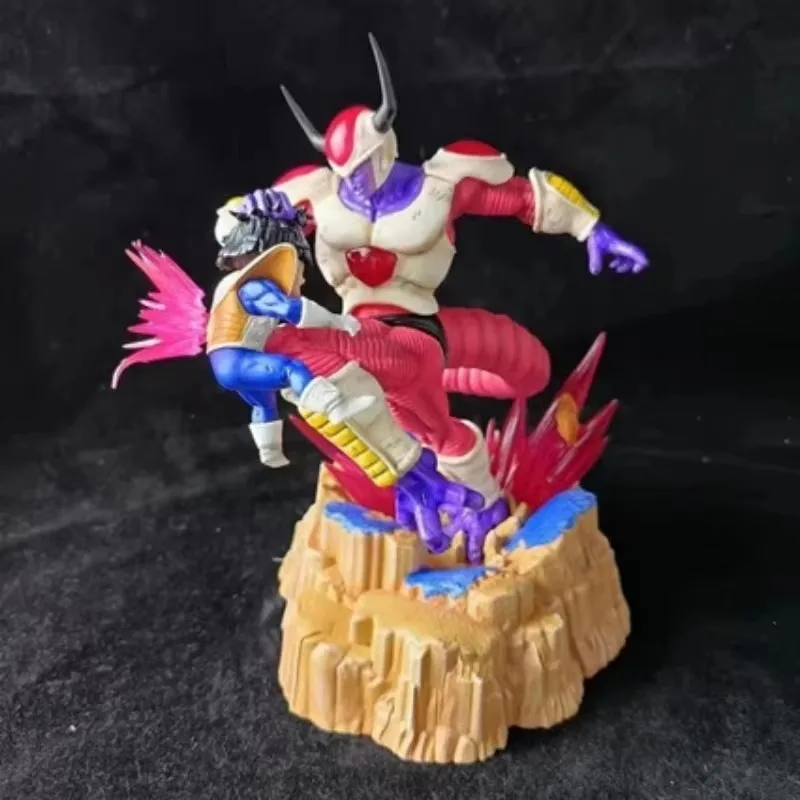 

24cm Saiyan, Son Goku bites Frieza's tail, GK Namek, assembly scene, figure animation, desktop ornament, gift for friends