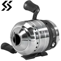 Sougayilang Bullet Type Fishing Reel Casting Hand Wheel 3.9:1 Shooting Closed Fish Reel with Line Outdoor Hunting Fishing Wheel