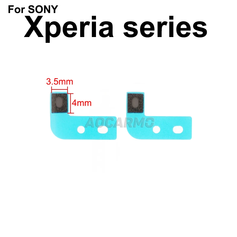 Aocarmo 5 sztuk/partia Górna i Dolna Siatka Mikrofonowa Wodoodporna Membrana Samoprzylepna 4.5x3.5mm Do Sony Xperia 1/5 X1 X5 XZ1 XZ3 — zdjęcie 6