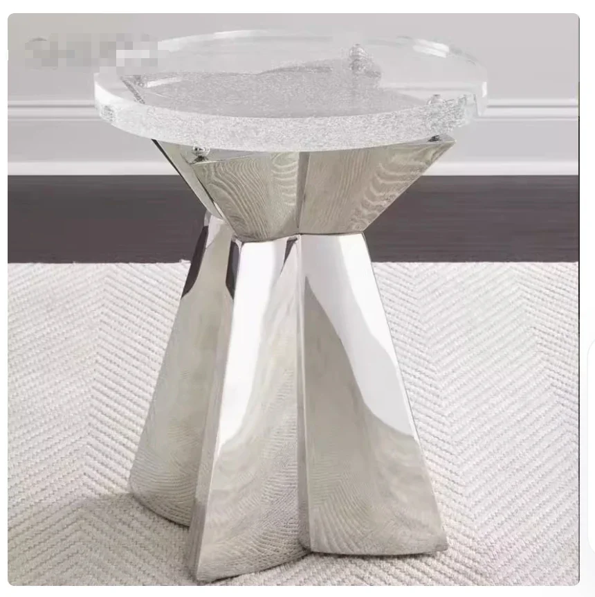 

Hot SalesSuitable For Home Light Luxury Modern Sofa Side Table Simple Art Living Room Corner Table Italian Minimalist Bedroom St