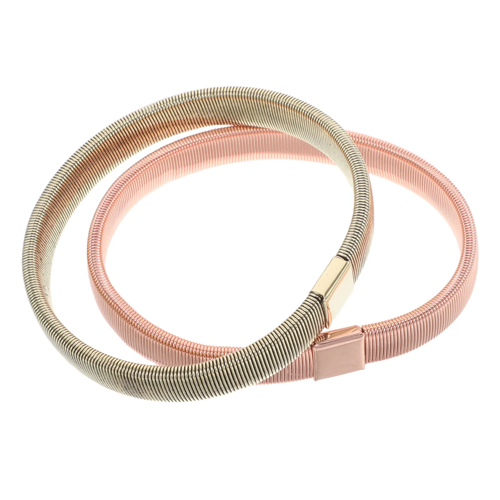 2pcs Elastic Shirt Sleeve Holders – Adjustable Metal Garters for Bartenders, Office & Party Use