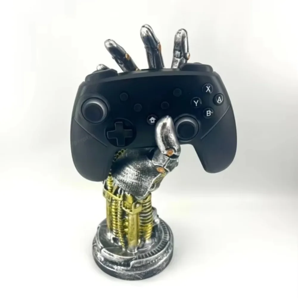 New Creative Game Controller Desktop Stand Cyberpunk Mechanical Arm Simulated Robot Hand Sculpture Mechanical Hand Staute Decor
