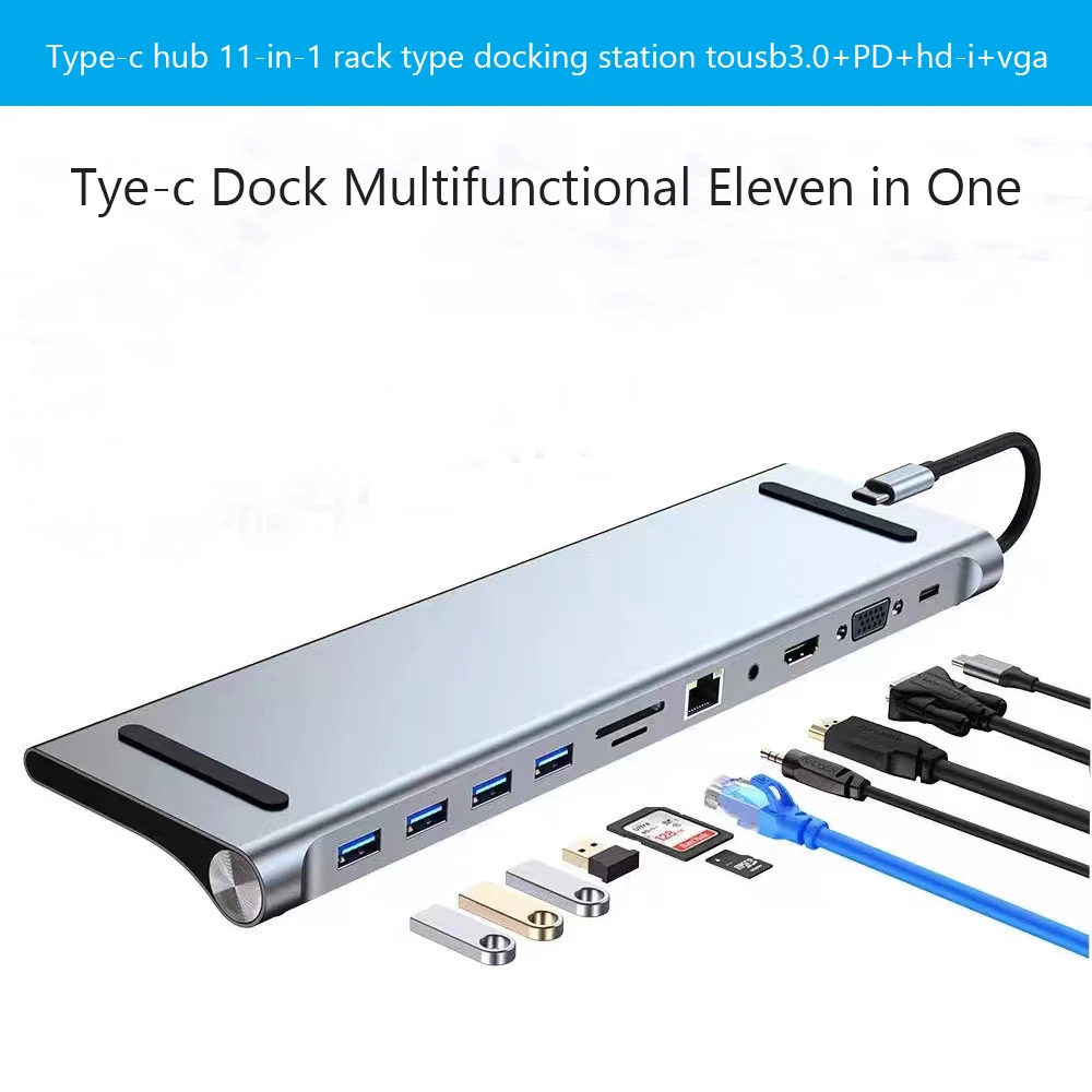 

Док-станция 12 в одном, неопрочная карта, многоэкранный дисплей MST, подходит для компьютерных док-станций Apple и Hua-wei