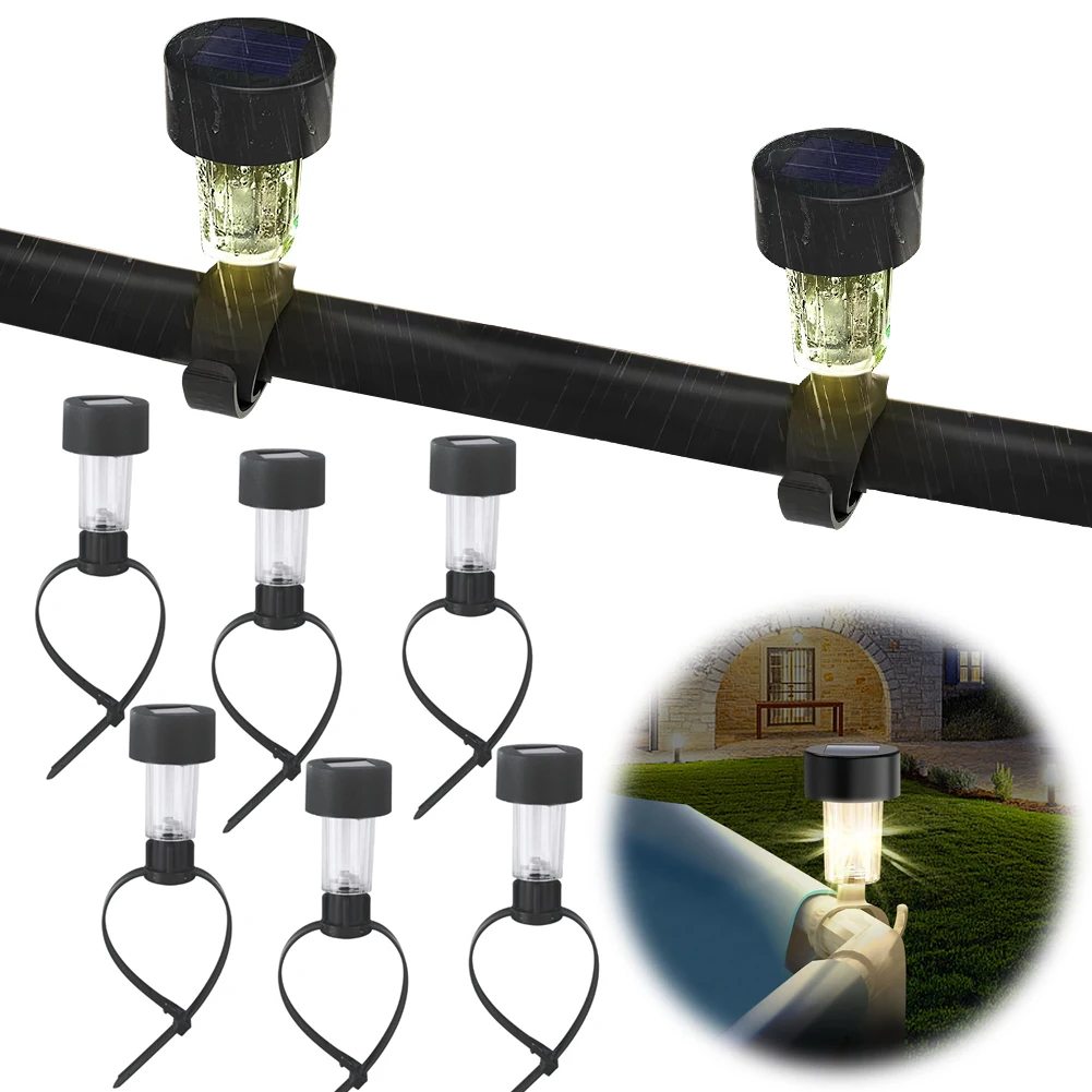 6Pcs Solar Pool Lights IP44 Waterproof Swimming Night Light LED Pool Solar Lights Outdoor Swimming Pool Fence Decor Accessories