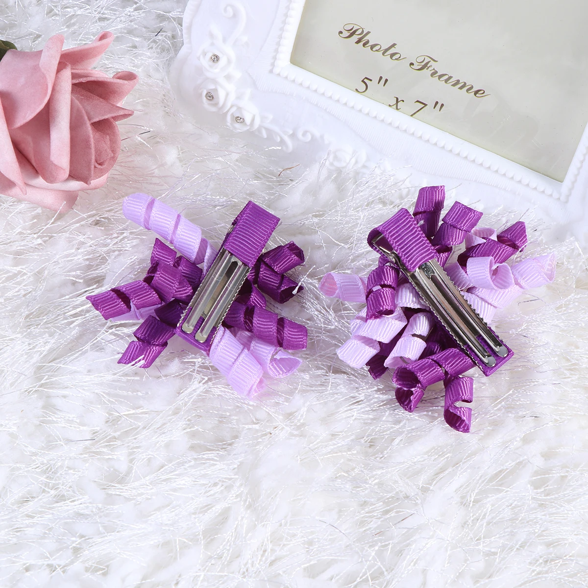 

2Pcs Kids Hair Clips Non slip Barretes Girls Sweet Look Duck Billed Perfect for Bangs Ponytail All Seasons Gifts Hair
