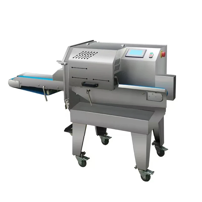 Image of Vollautomatische Wurst-Schneidemaschine für gekochtes Fleisch, Biltong-Schneidemaschine, Wurst-Schneidemaschine, Maschine zum Trockenfleisch von Rindfleisch