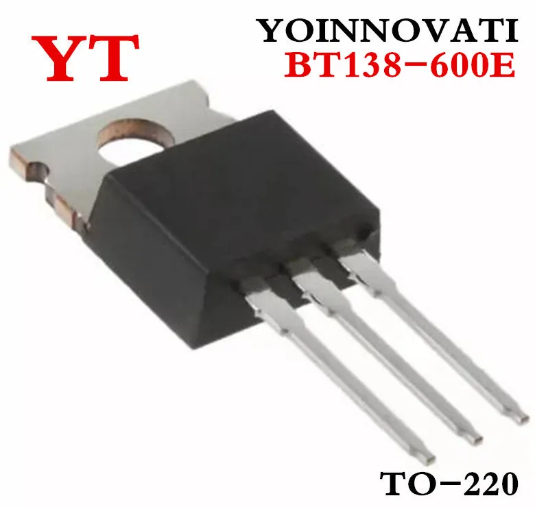 100pcs/lot BT138-600E BT138 TRIAC SENS GATE 600V 12A TO-220 IC Best Quality