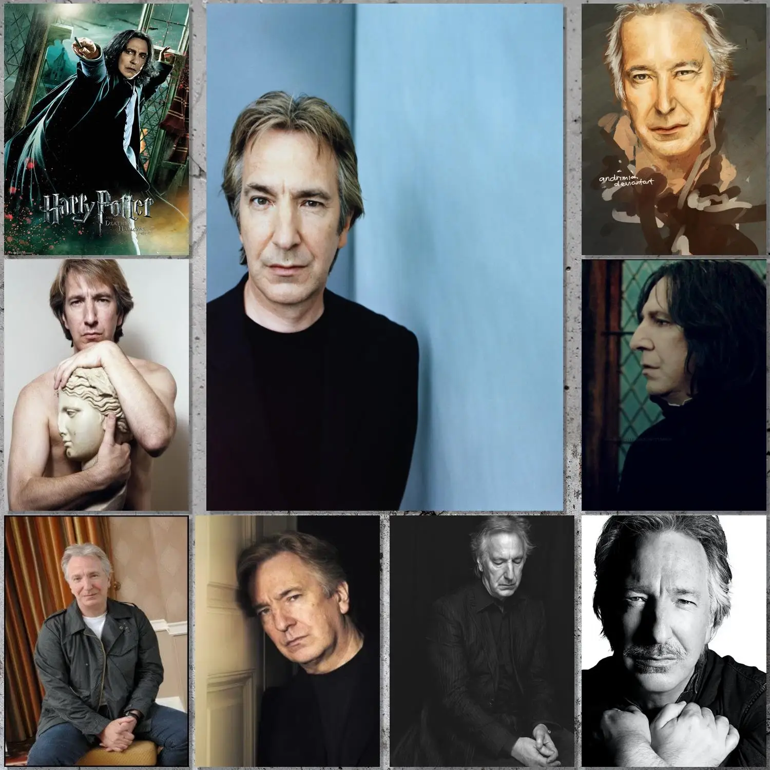 Alan Rickman Poster Canvas Art Poster and Wall Art Picture Print Modern Family bedroom Decor Posters