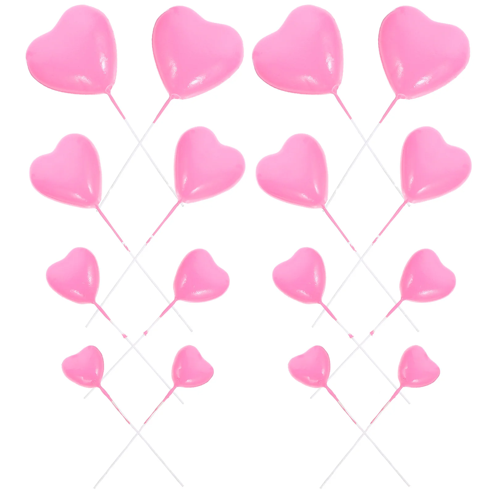

20 Pcs Wedding Love Flag Cakes Valentine Day Decoration Birthday Cupcake Weddings