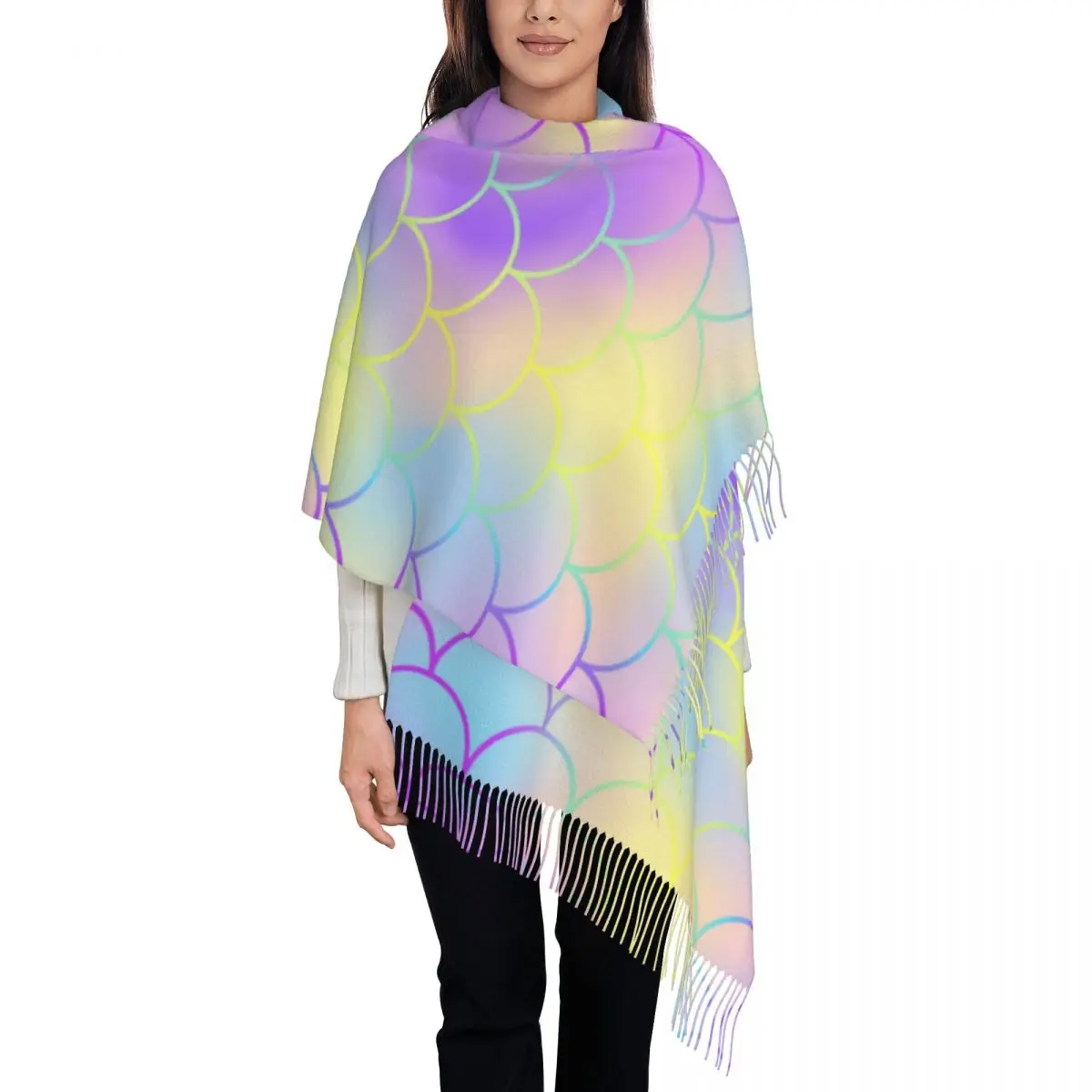 

Personalized Printed Scarf Men Women Winter Warm Scarves Shawl Wrap