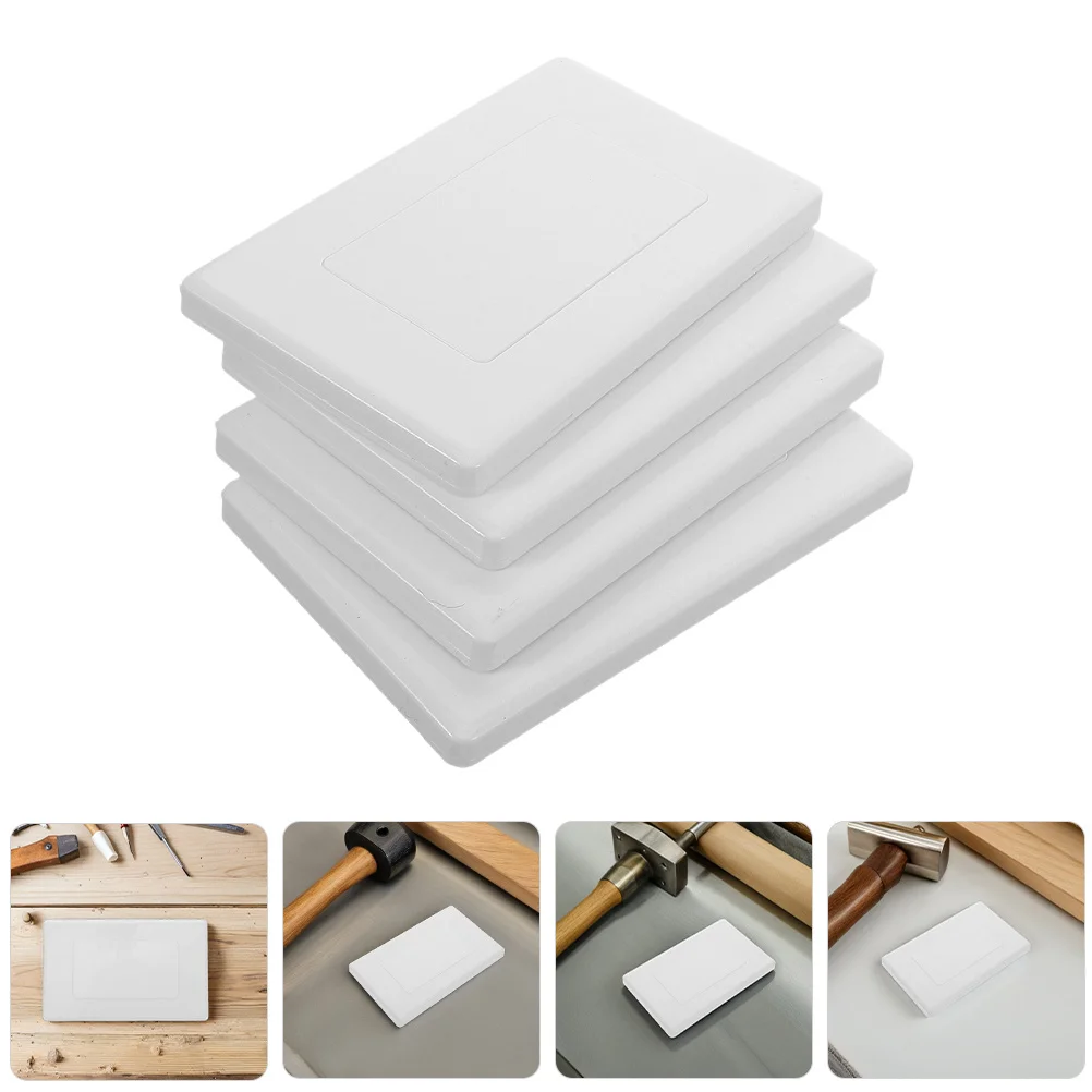 

6pcs Blank Outlet Plate Plastic Electrical Cover 118/120 Junction Box Wall Plate Waterproof Durable For Home Office Renovation