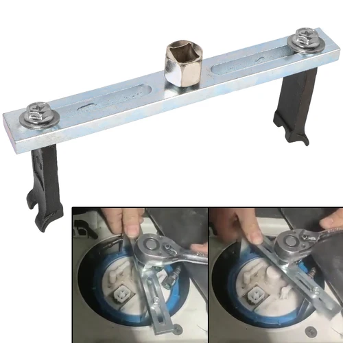Tapa de bomba de combustible, removedor de cubierta de tanque, herramientas de reparación de automóviles, accesorios universales ajustables para coche, herramienta de llave de 2 mordazas