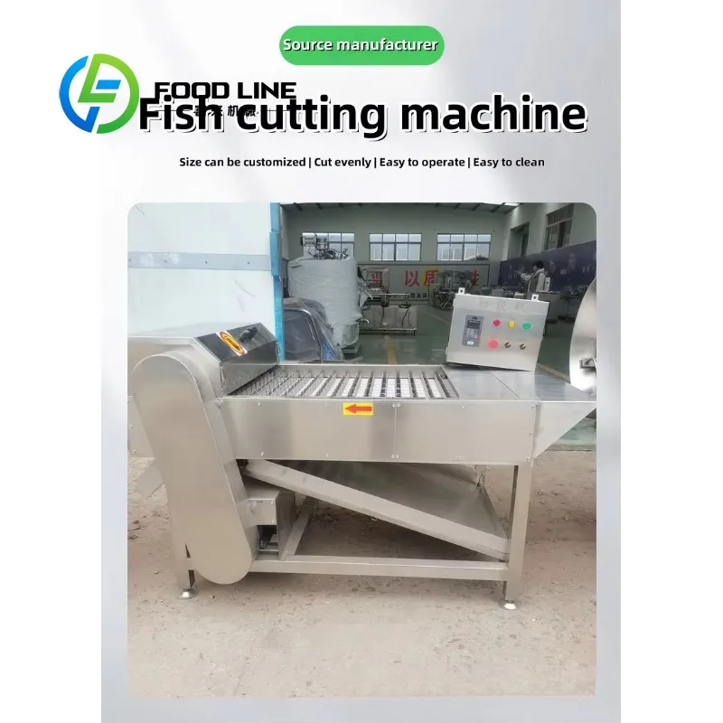 Fish Processing Equipment High Safety Level Mackerel Fish Cutting Frozen Cutting Machine