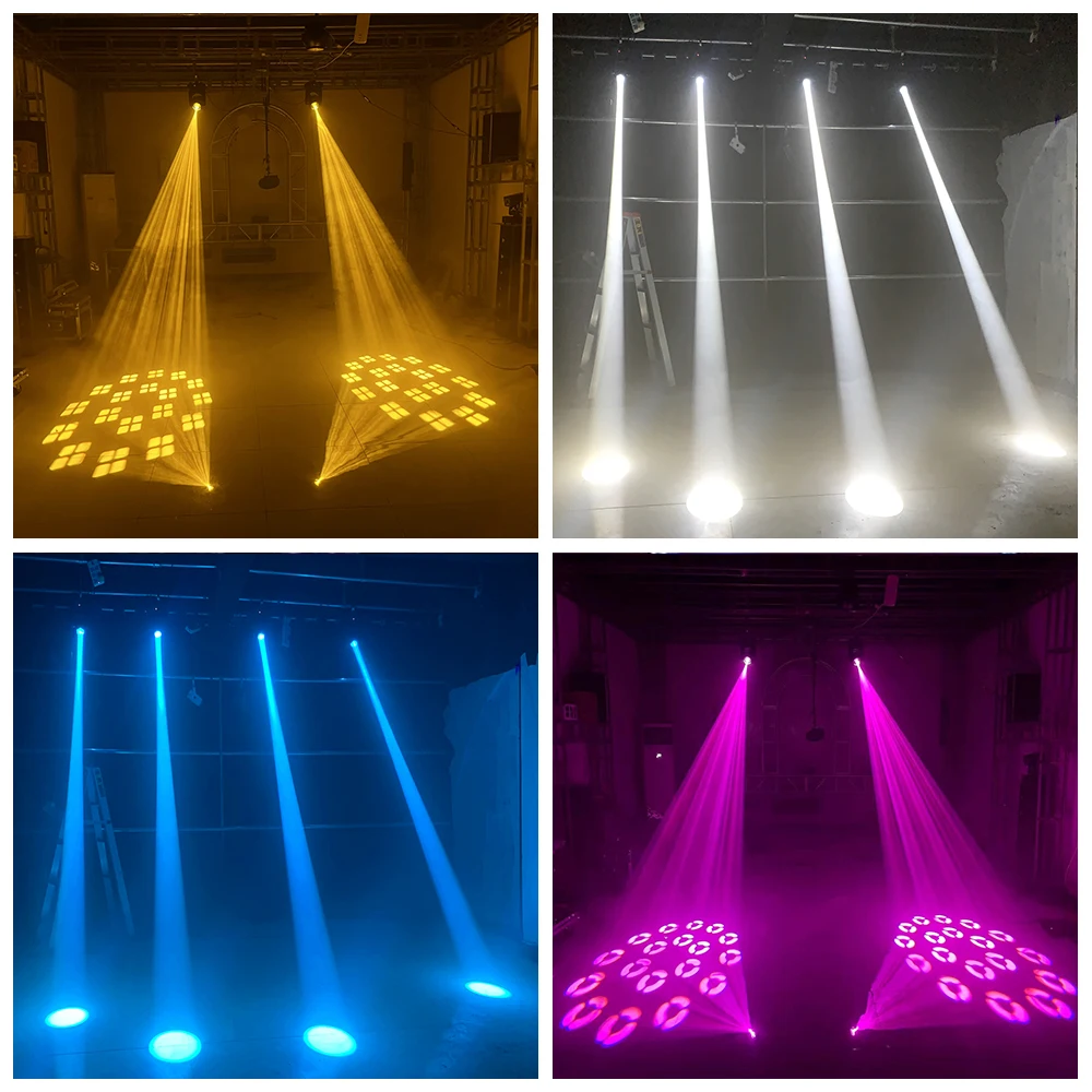 YUER-Mini LED Iluminação Cénica com Cabeça Movente, Ponto De Feixe, Controle De Voz, Home Party, Decoração De Casamento, Bar, Disco, DJ, DMX512, 18