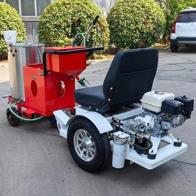 

Walk Behind Road Line Marking Machine Parking Lot Striper Paint Sprayer Equipment for Asphalt Concrete Airport Runway Customized