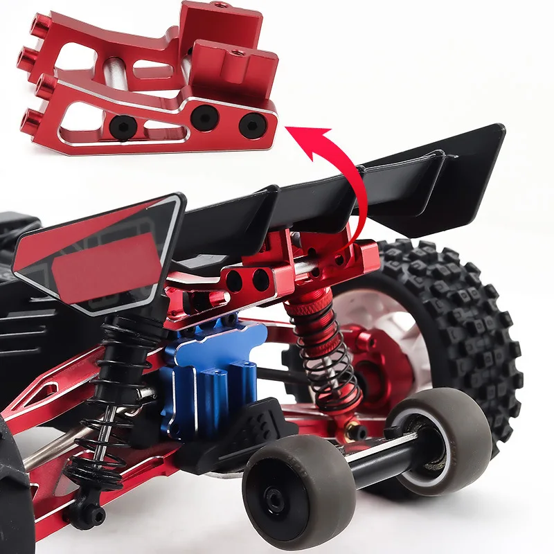 Sedile con pinna posteriore per ala del vento ad angolo regolabile in lega di alluminio per ARRMA 1/14 TYPHON GROM 223S RC Auto Accessori di aggiornamento in metallo Parti