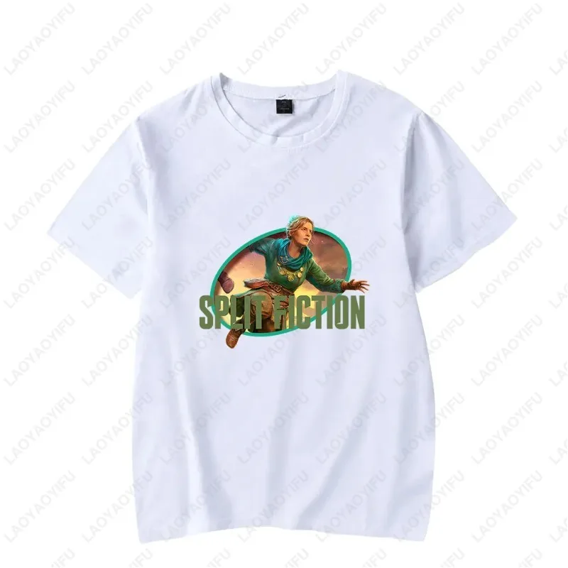 Split Fiction Funny Fashion Tshirt Vintage Classic Fashion Streetwear for Game Lover Gift High Quality Cotton Wen Women Tee Tops