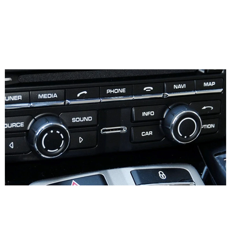 For Porsche Coupe 911 718 918 Boxster Cayman Car Center Console Audio Volume Knob Cover CD Control Switch Button