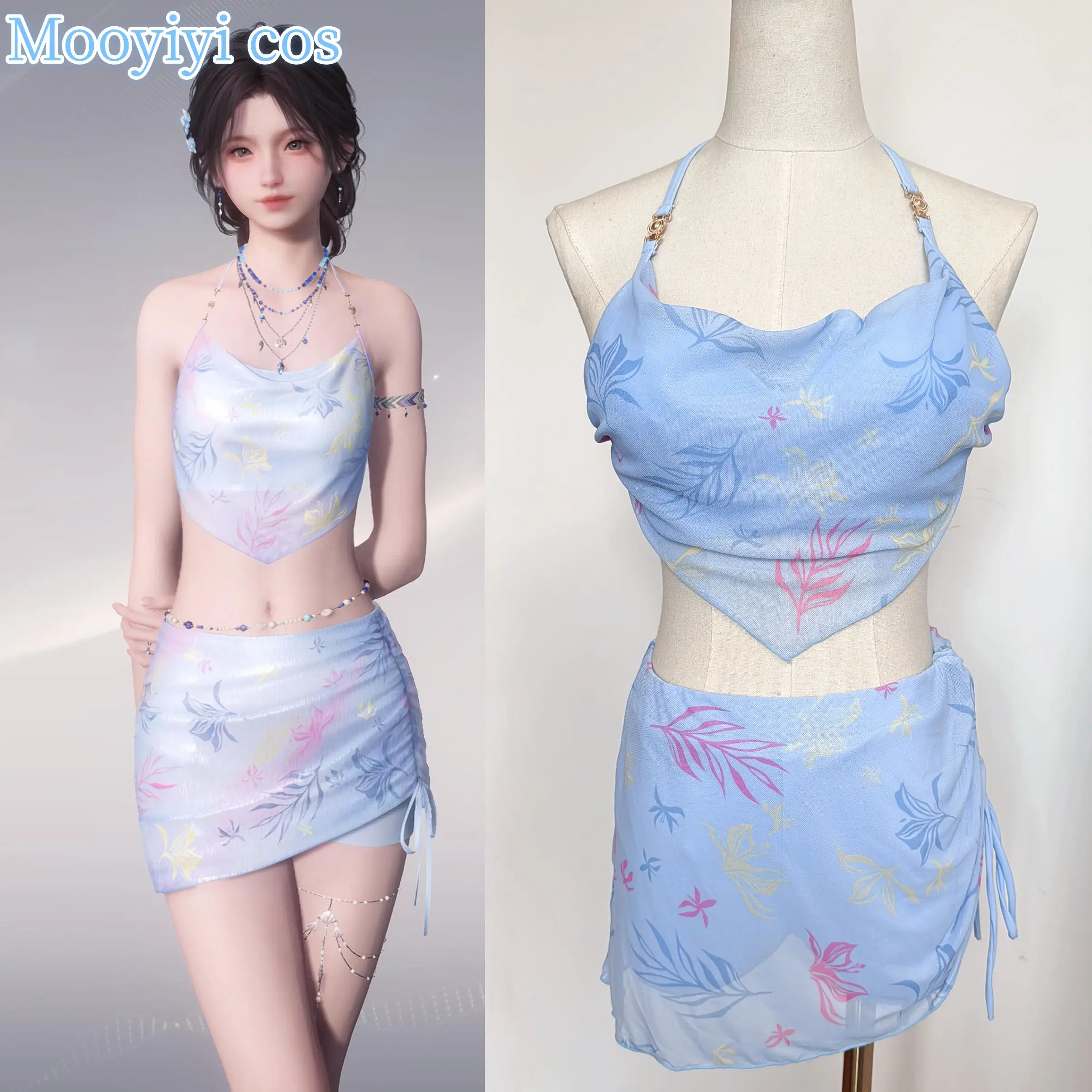 

Rafayel Xavier Косплей Костюм Хэллоуин Рождество героиня Love and Deepspace Женский купальник S-XL юбка В НАЛИЧИИ