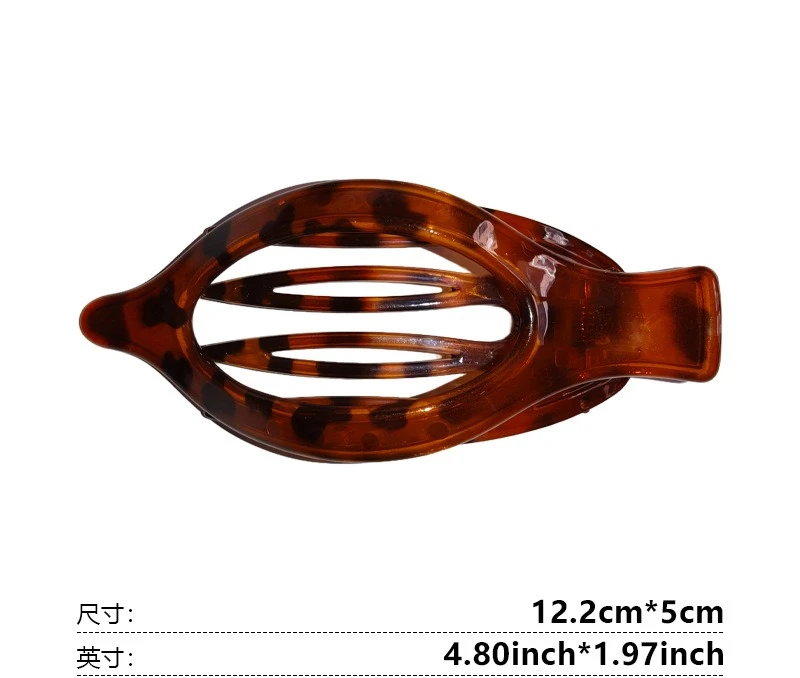 2 stücke/3 stücke Neue Große Haar Klaue Clip Einfache Brötchen Maker Entenschnabel Haar Clip für Pferdeschwanz Hochsteckfrisur blatt Form Greifen Haarspangen für Frauen – Detail 6