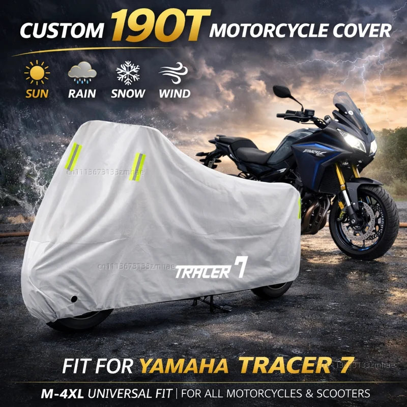 

For Yamaha TRACER 7 /GT 2021 2022 2023 2024 tracer7 gt Motorcycle Cover Waterproof UV Protective All Weather Cover
